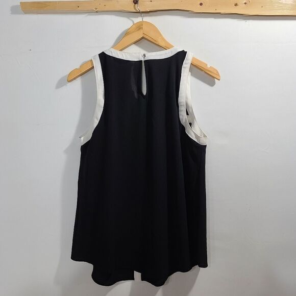 Candies Black and White Tank Top Blouse - Picture 11 of 11